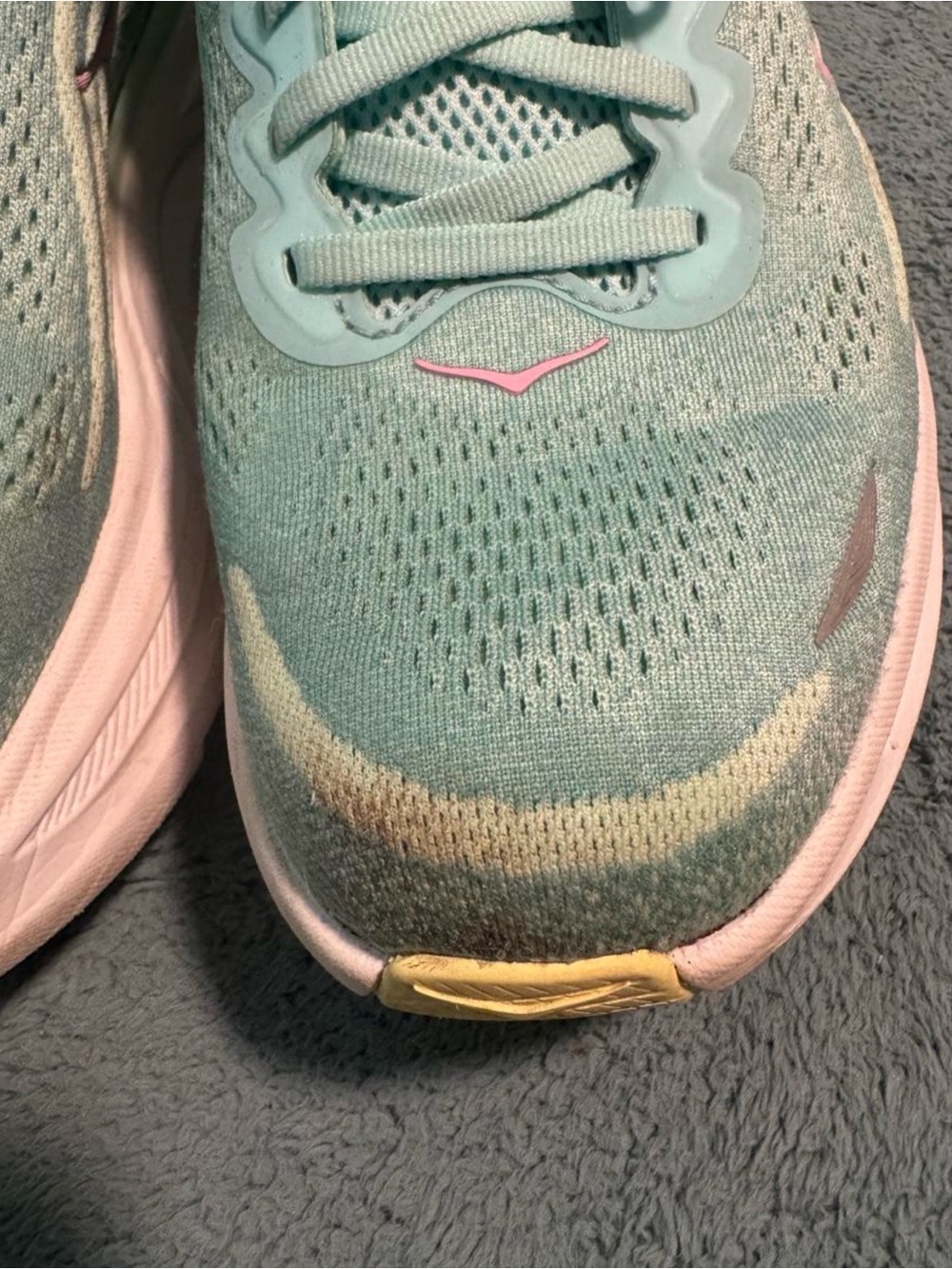 Hoka Women's Mint and Black Running Sneakers - Picture 3 of 7